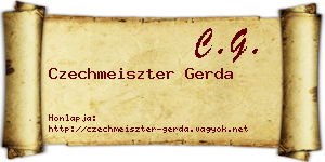 Czechmeiszter Gerda névjegykártya